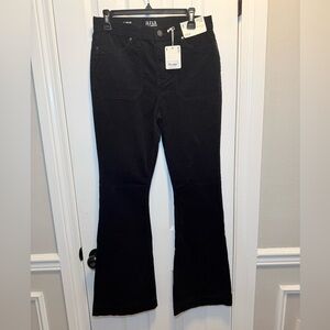 NWT - a.n.a Women's High-Rise Flare Courderoy Jeans - Dark Black